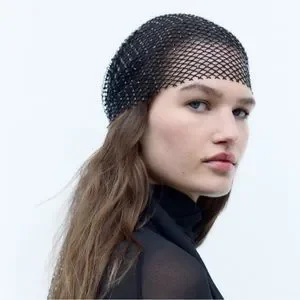 NWT Zara Mesh Rhinestone Headband Scarf Amazon.com : GFLPO Rhinestone Mesh Headband Rhinestone Head  main image 2